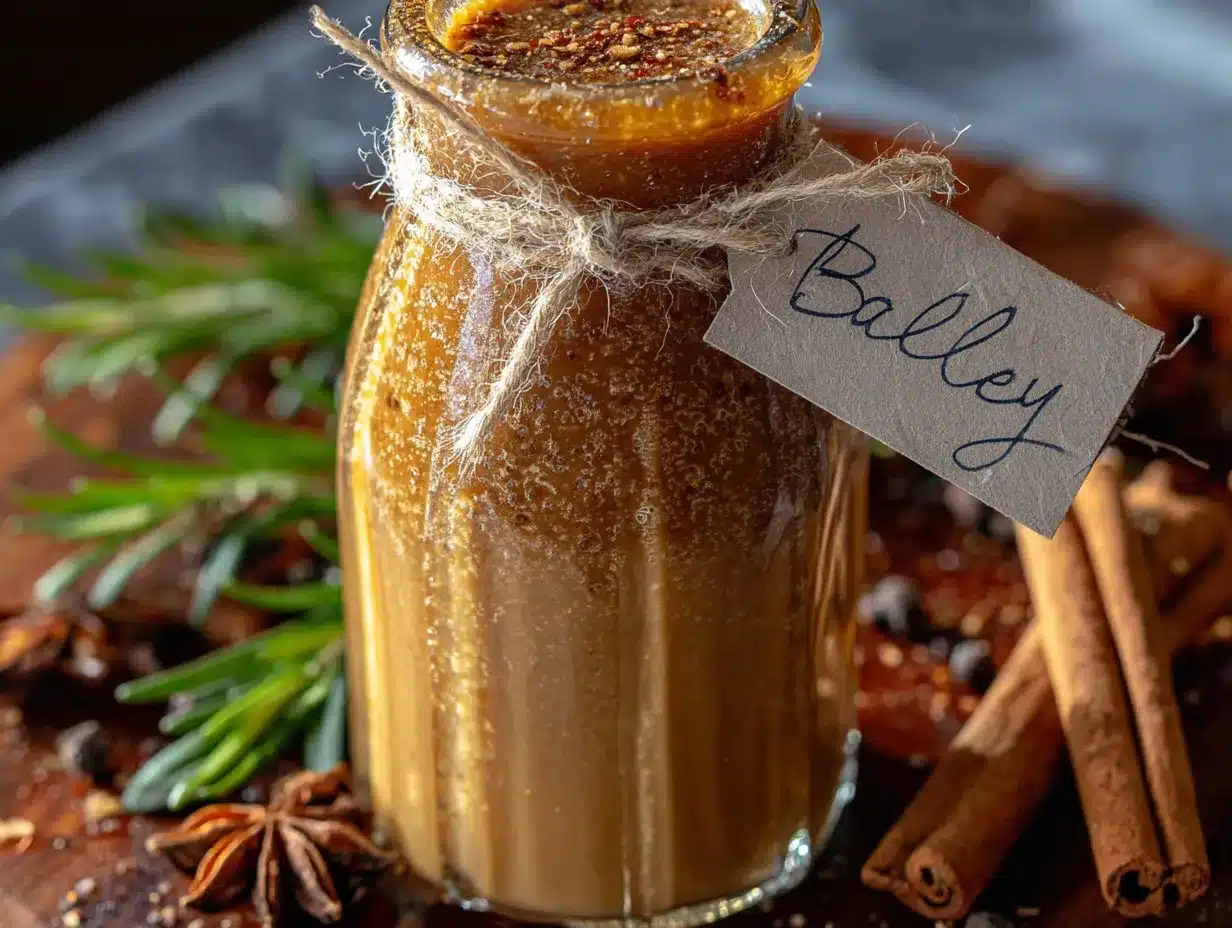 homemade Baileys Irish cream preparation steps