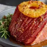 honey glazed ham with brown sugar pineapple crust - featured image