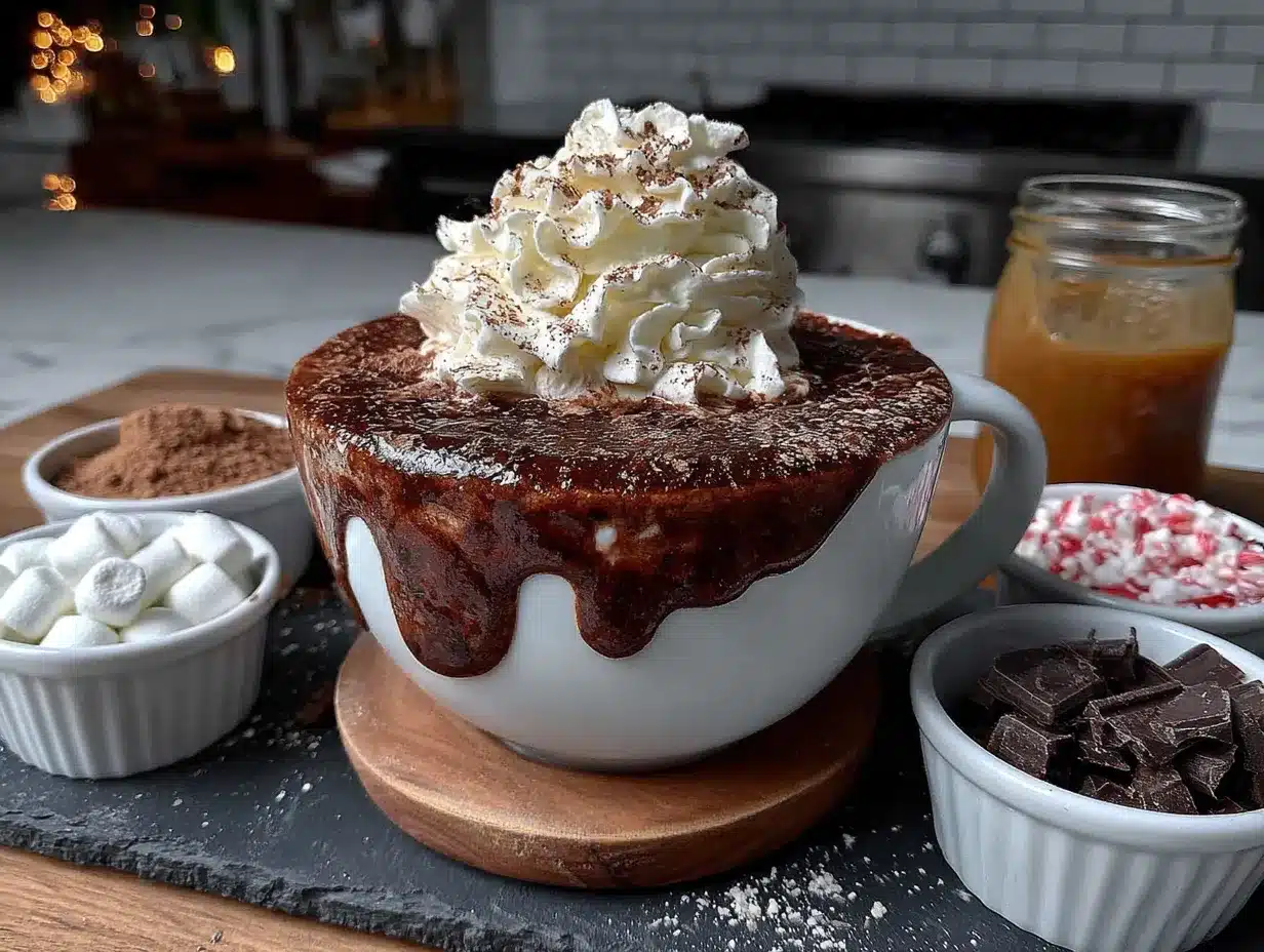 hot cocoa bar preparation steps