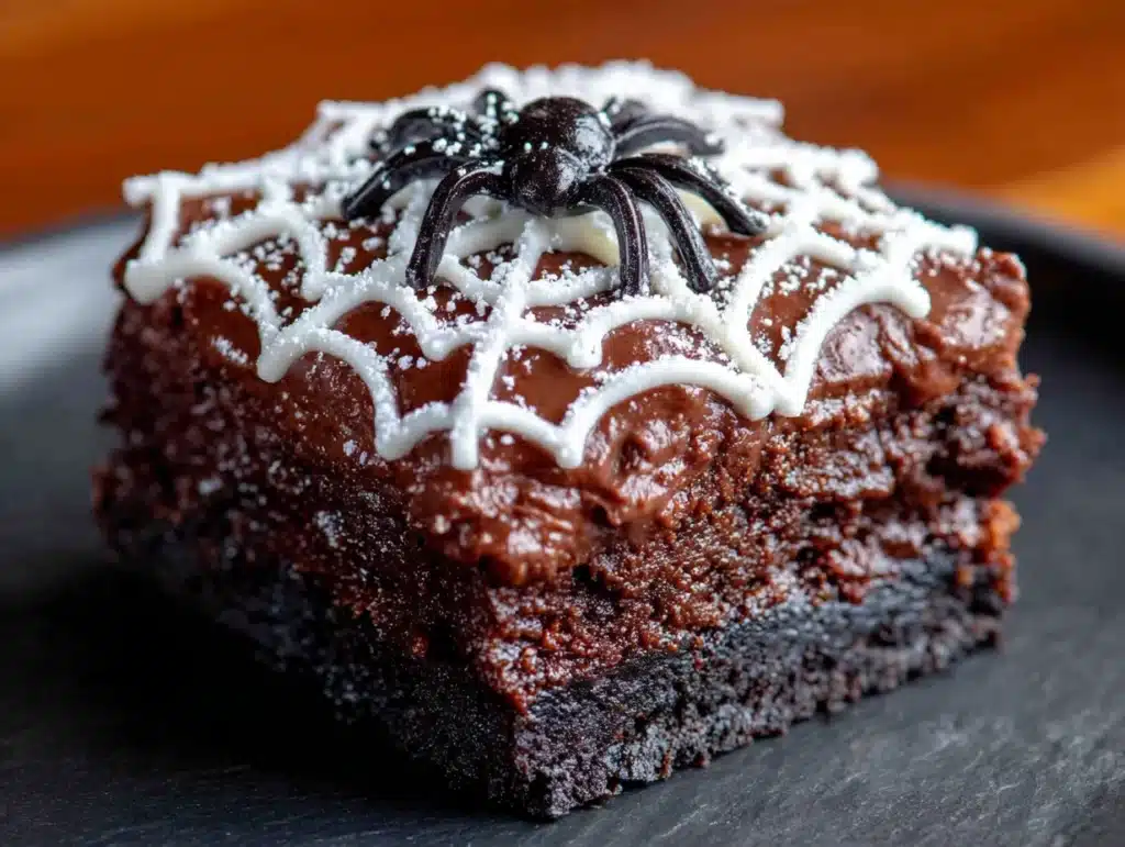 Kid-Friendly Black Velvet Spiderweb Cheesecake Bars - featured image