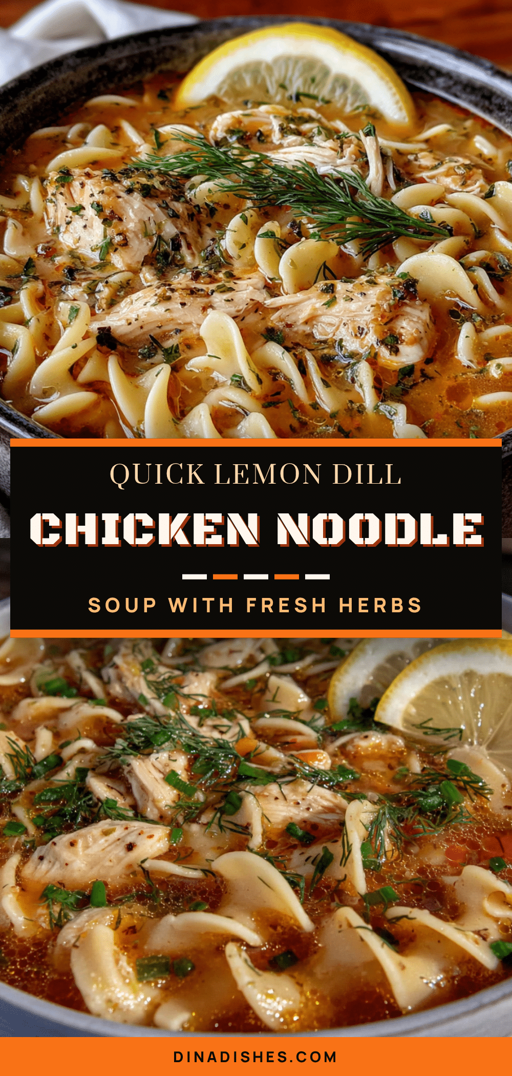 lemon dill chicken noodle soup recipe