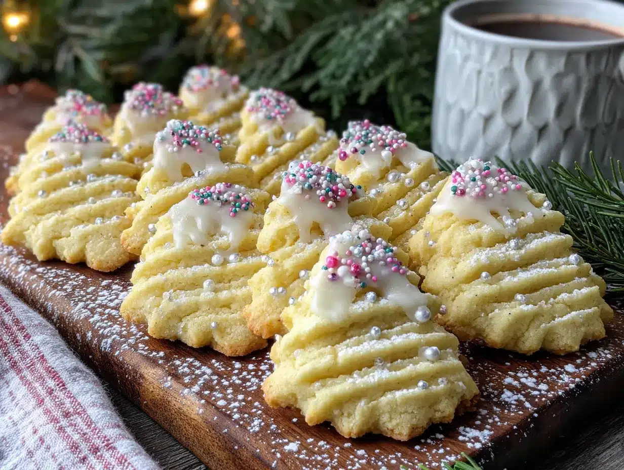 Light and Buttery Iced Spritz Cookies preparation steps