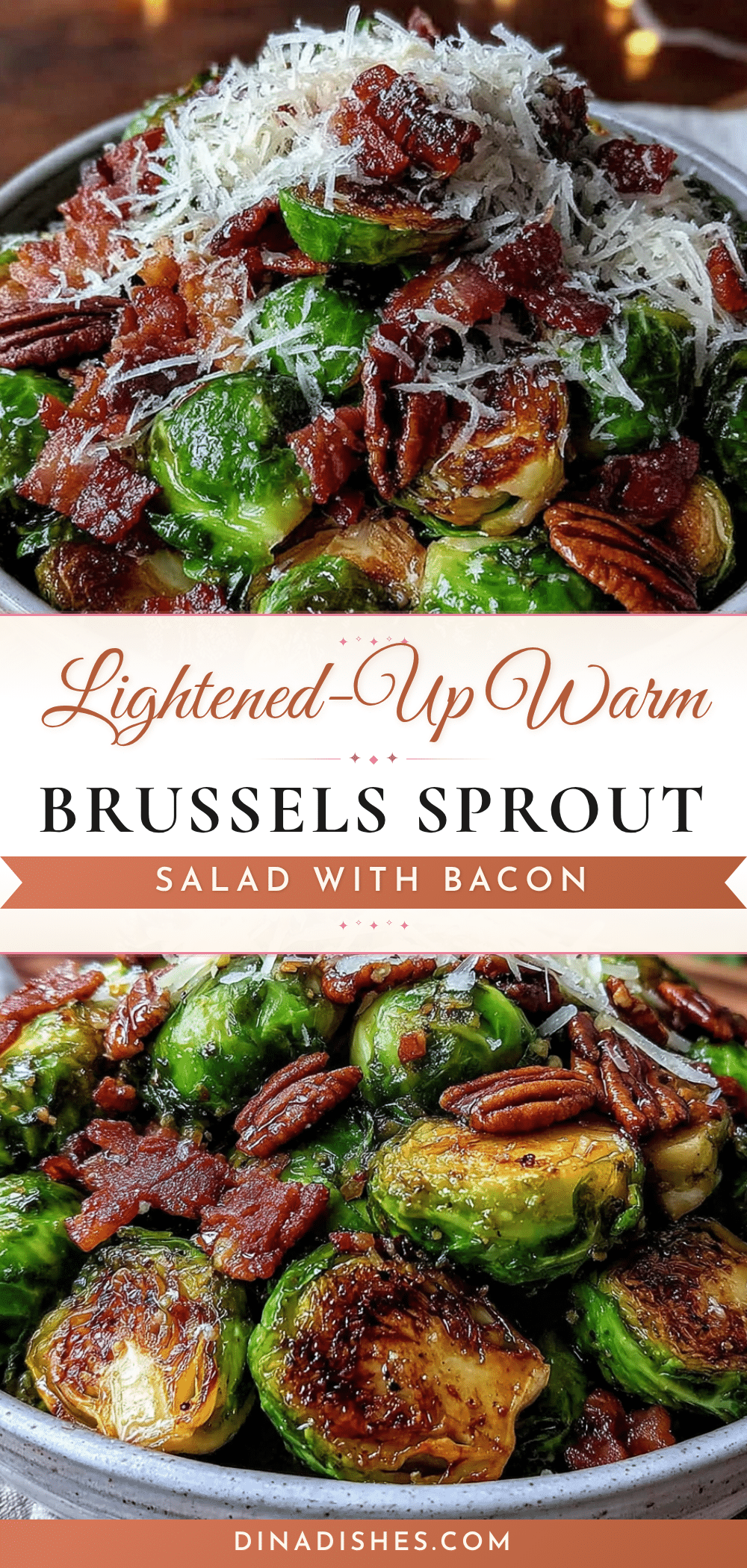 Lightened-Up Brussels Sprout Salad with Bacon recipe