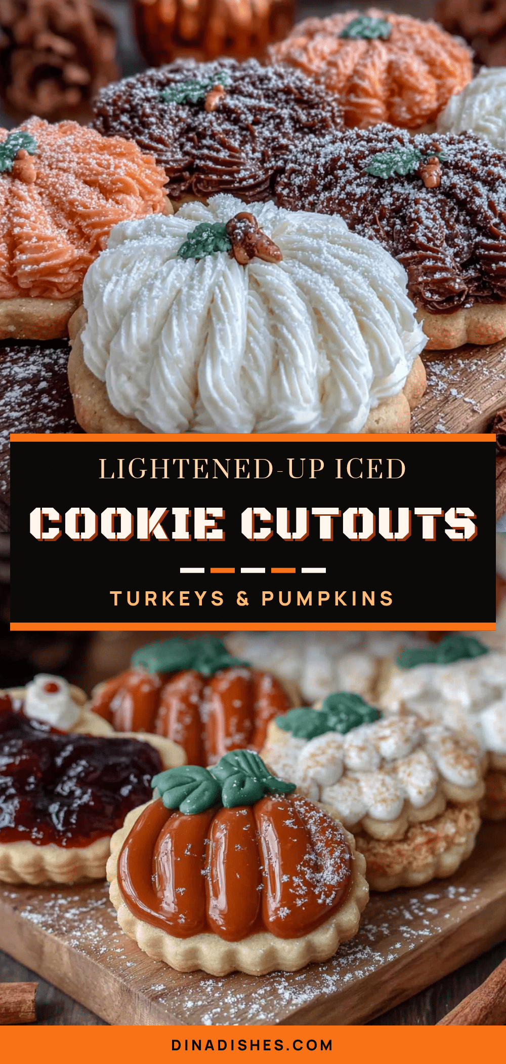 lightened up iced thanksgiving cookie cutouts recipe