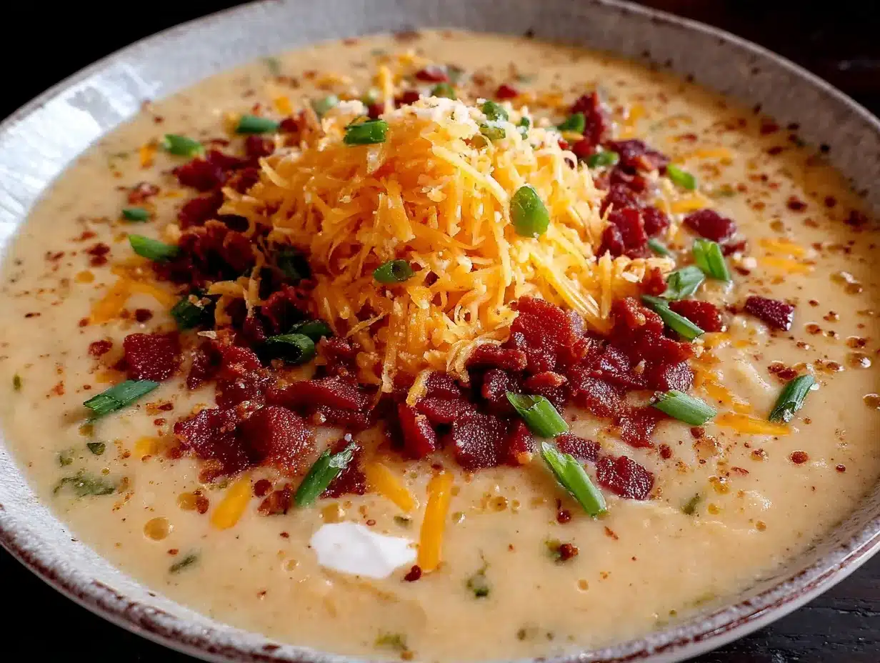 lightened up loaded baked potato soup preparation steps