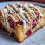 Lighter Cranberry Bliss Bar Blondies with White Chocolate Drizzle - featured image