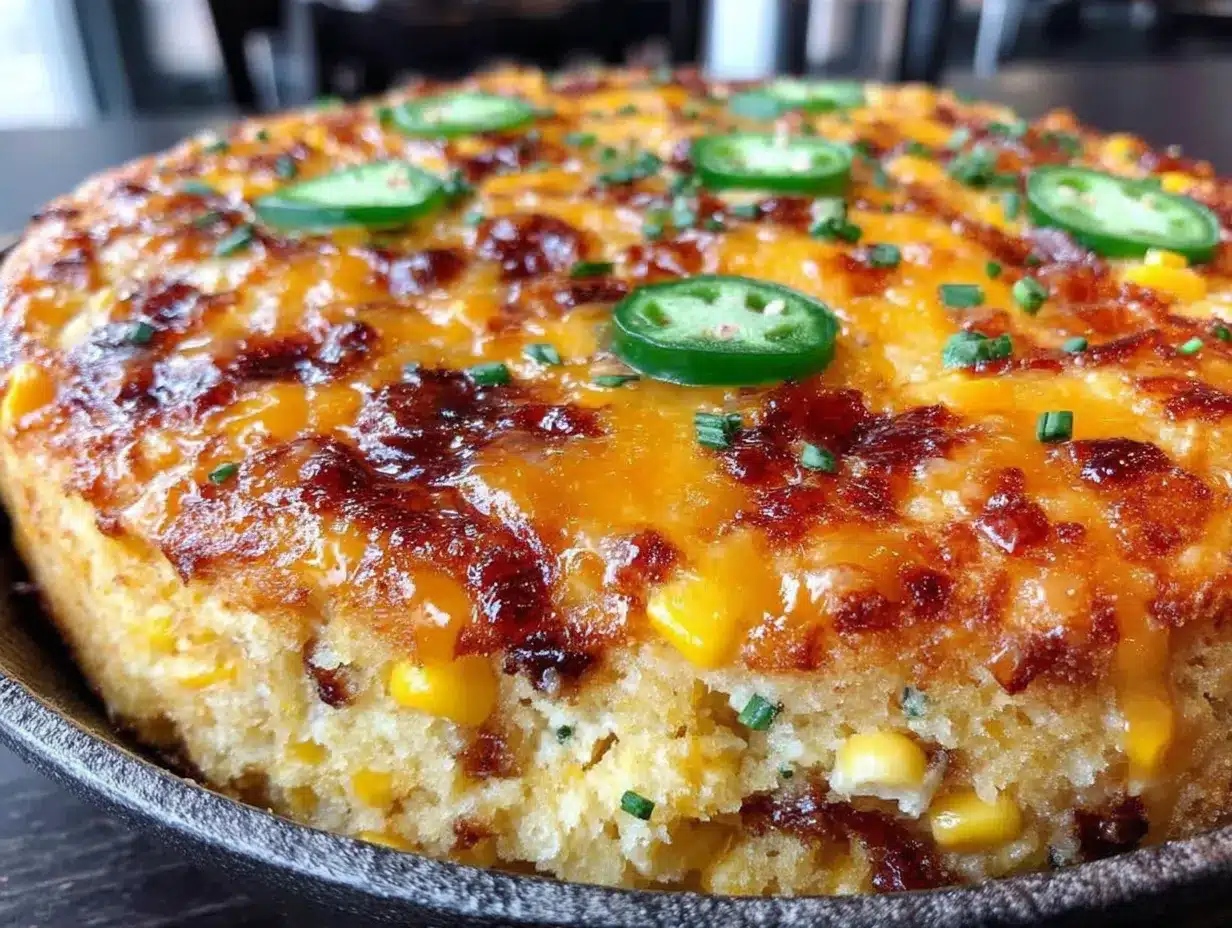 lighter sweet corn casserole with jalapeño and cheddar preparation steps