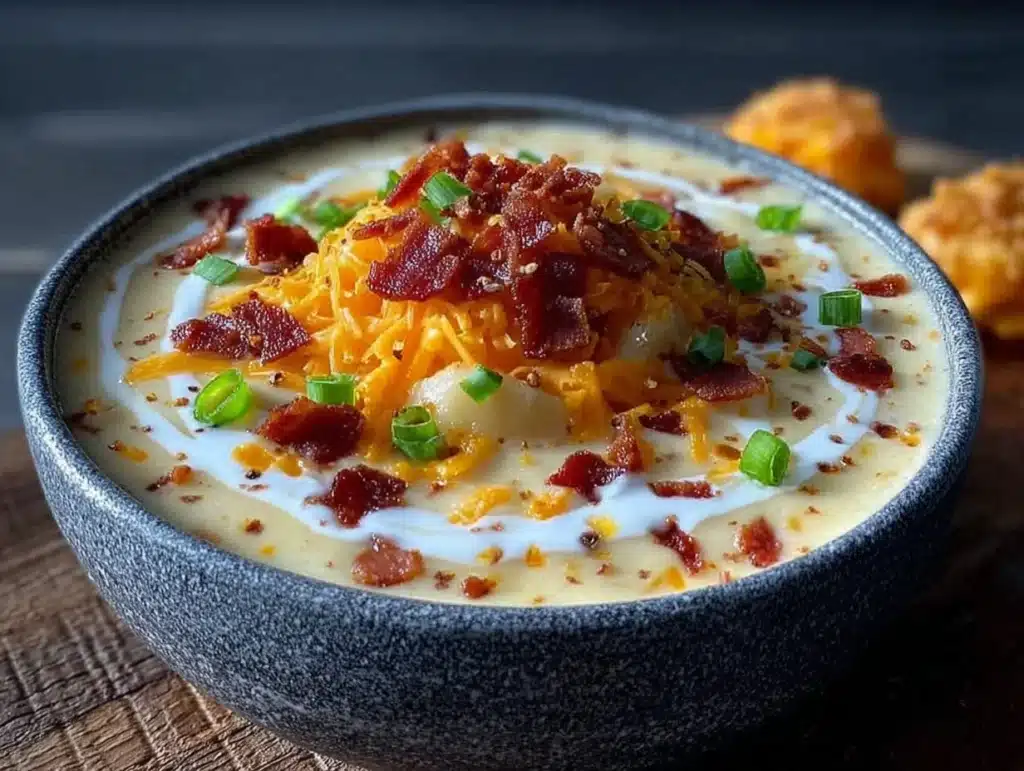 loaded baked potato soup - featured image