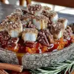 maple bourbon sweet potato casserole - featured image