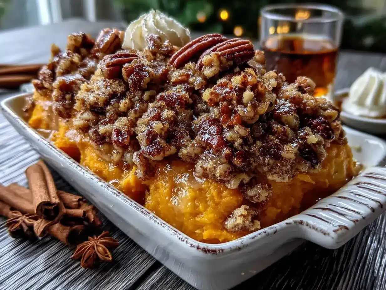 maple bourbon sweet potato casserole preparation steps