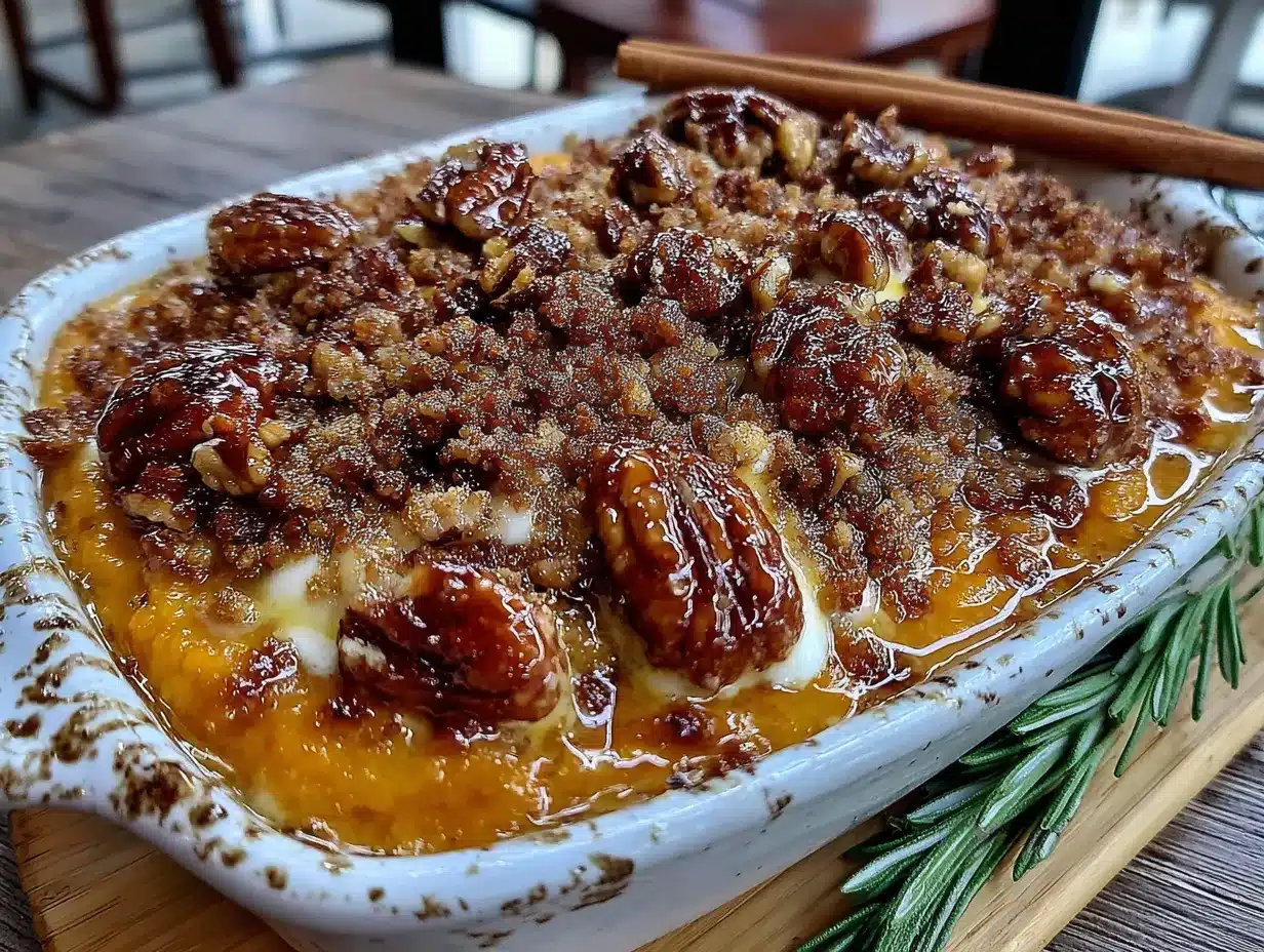 maple bourbon sweet potato casserole preparation steps