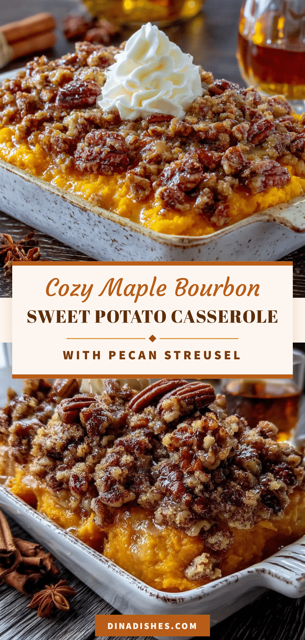 maple bourbon sweet potato casserole recipe