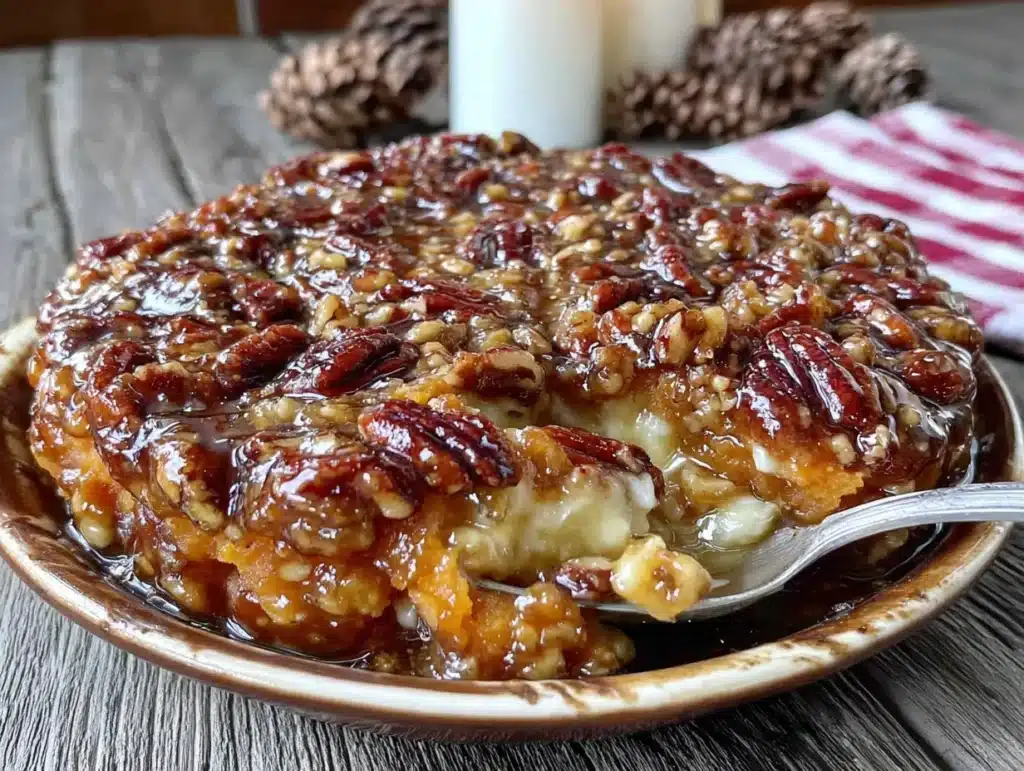 maple brown butter sweet potato casserole - featured image