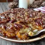 maple brown butter sweet potato casserole - featured image