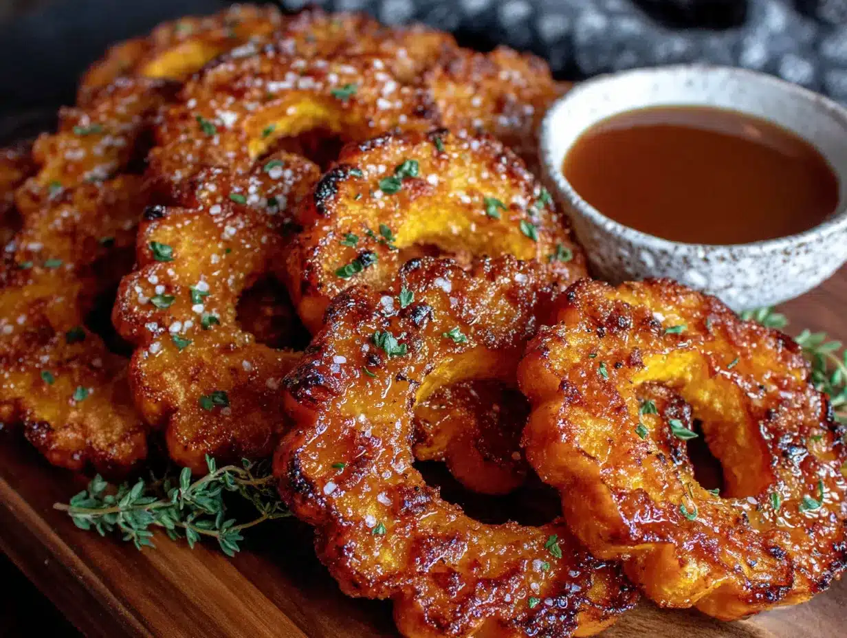 maple roasted delicata squash rings preparation steps