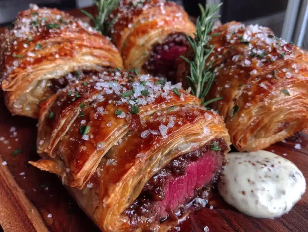 mini beef wellington bites - featured image