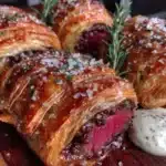 mini beef wellington bites - featured image
