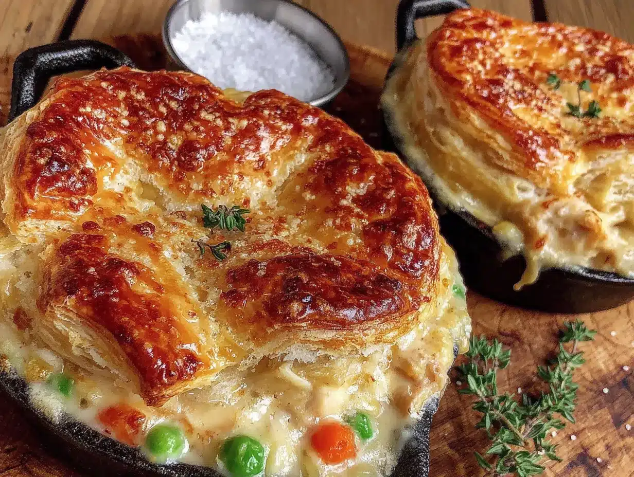 mini chicken pot pies for friendsgiving preparation steps