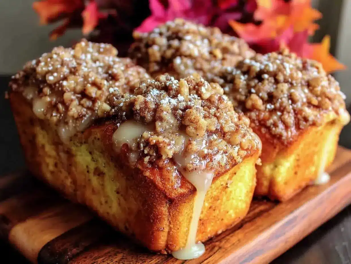mini pumpkin bread loaves preparation steps