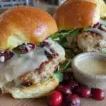 mini turkey sliders with cranberry aioli - featured image