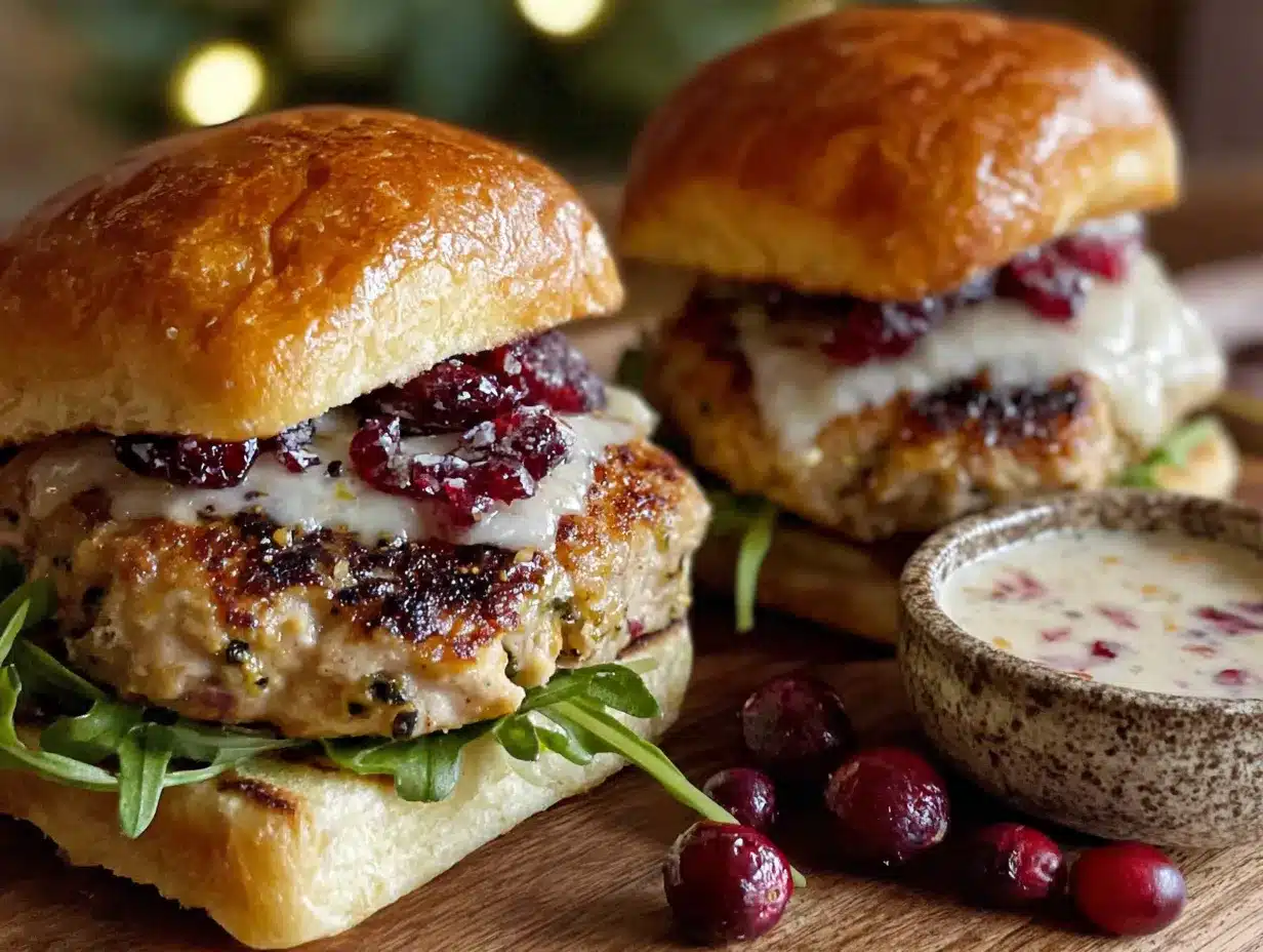 mini turkey sliders with cranberry aioli preparation steps