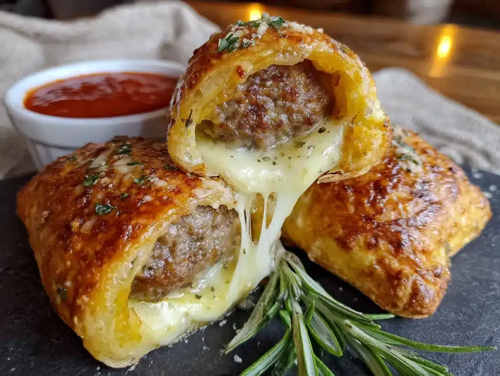 mummy meatball sub bites - featured image