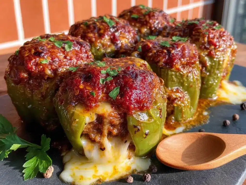 mummy stuffed peppers - featured image