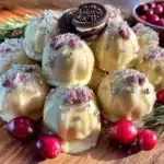 no-bake Christmas Oreo balls - featured image