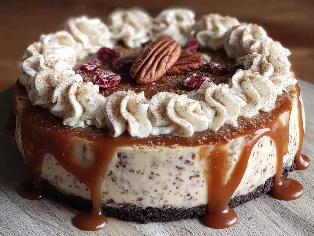no-bake Thanksgiving cookie cake preparation steps