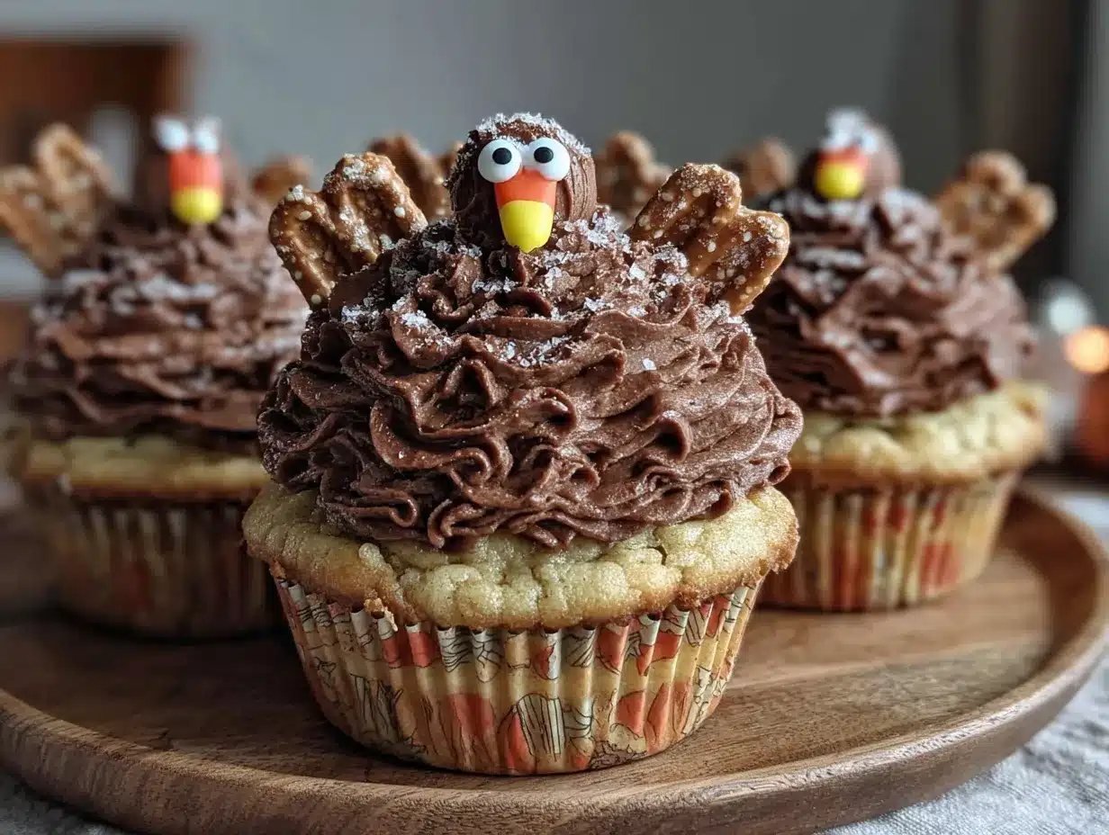 no-bake turkey cupcakes preparation steps