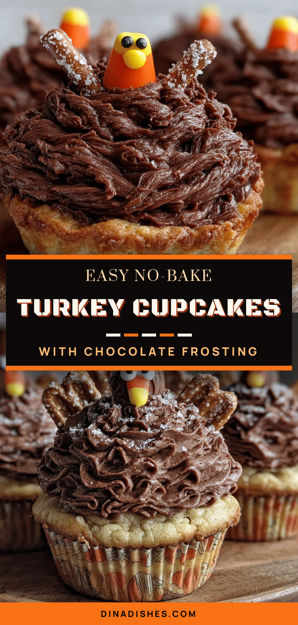 no-bake turkey cupcakes recipe