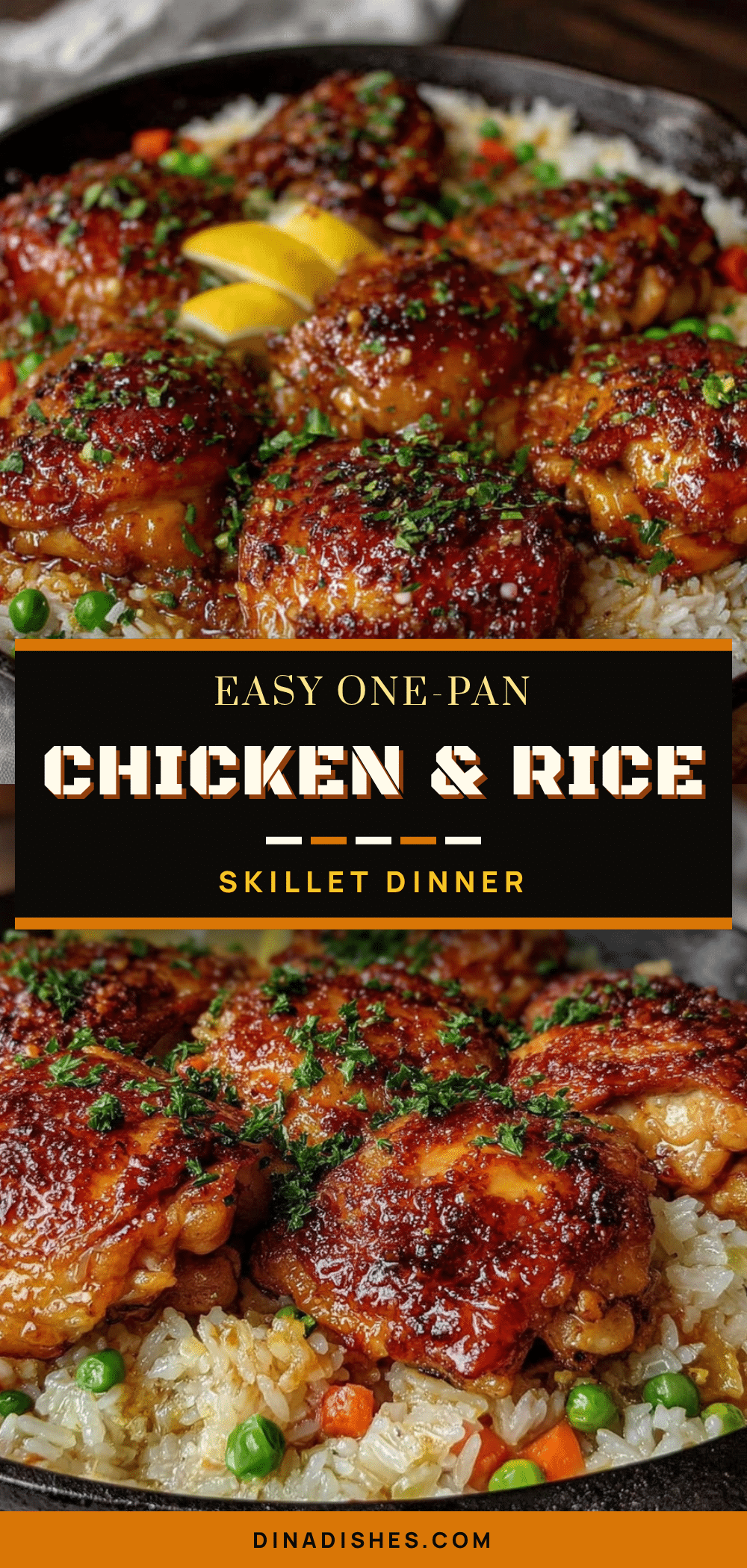 one-pan chicken and rice skillet dinner recipe