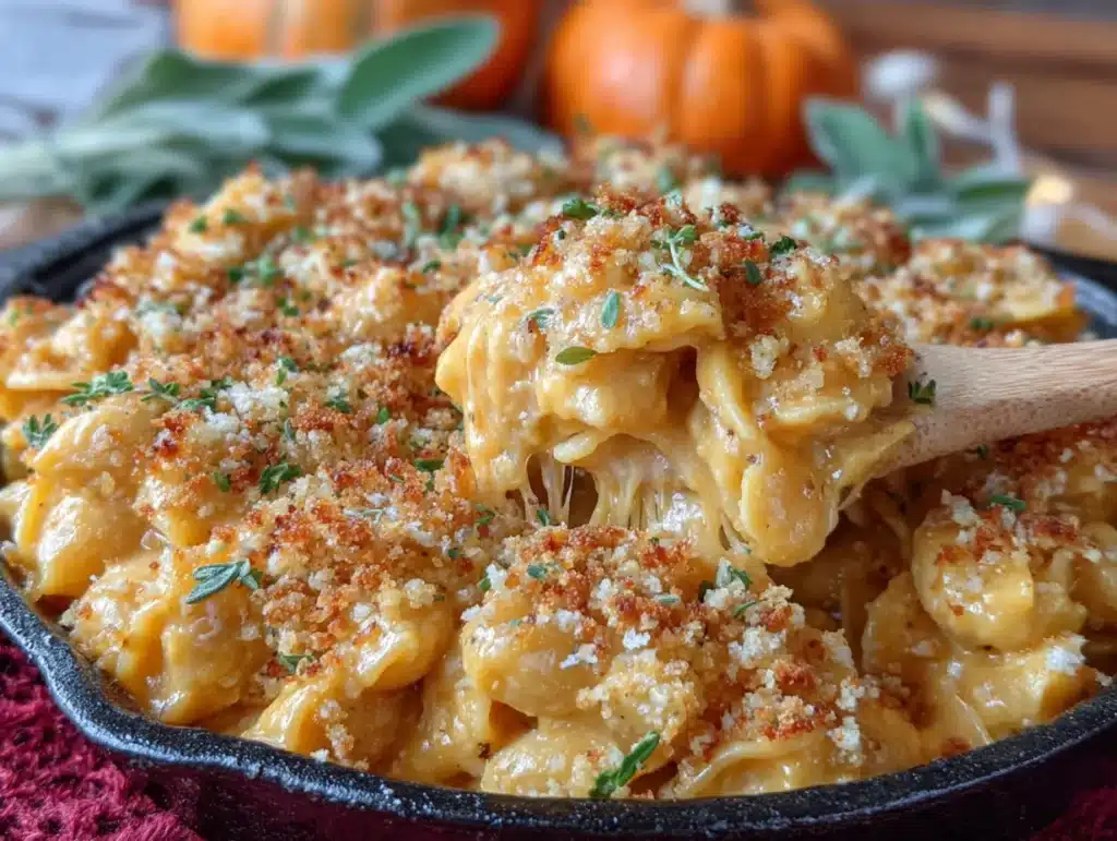 one pot butternut squash mac and cheese - featured image