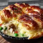 one-pot chicken pot pie with puff pastry - featured image