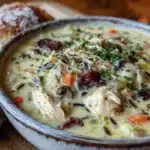 one-pot creamy chicken and wild rice soup - featured image
