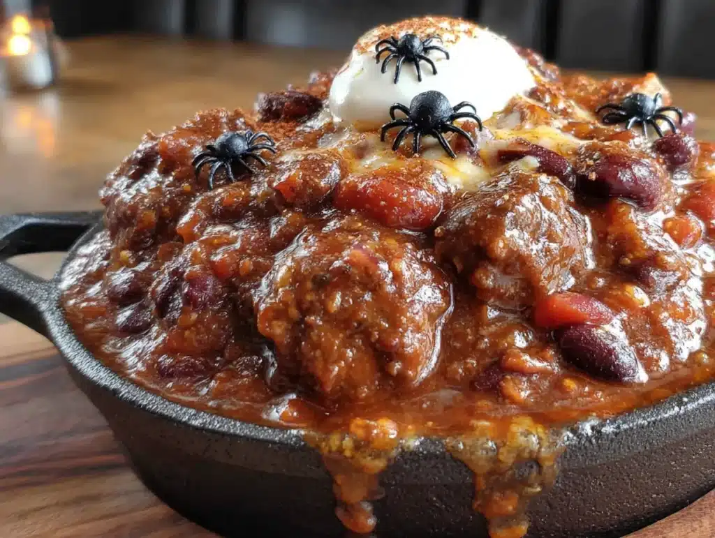 one-pot Halloween chili - featured image