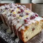 orange cranberry quick bread - featured image