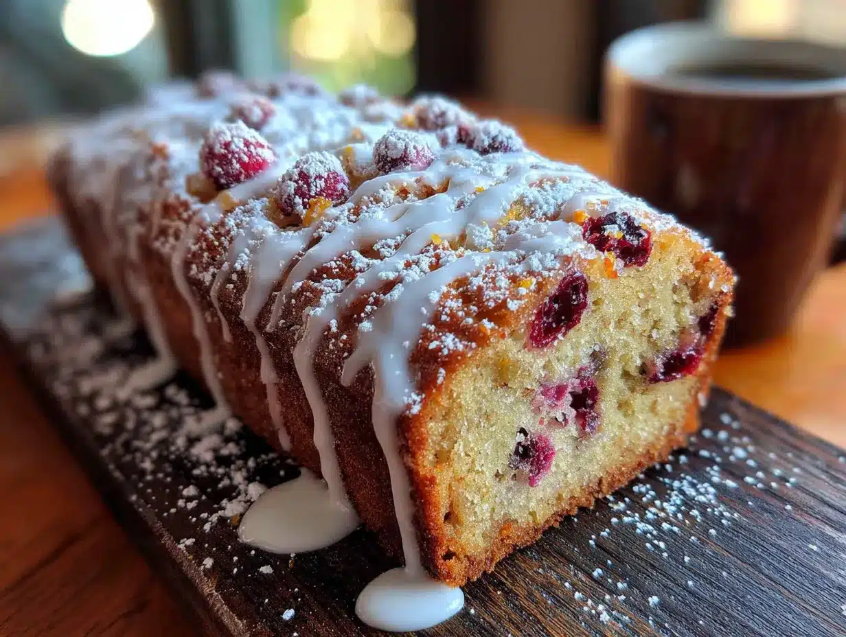 orange cranberry quick bread preparation steps