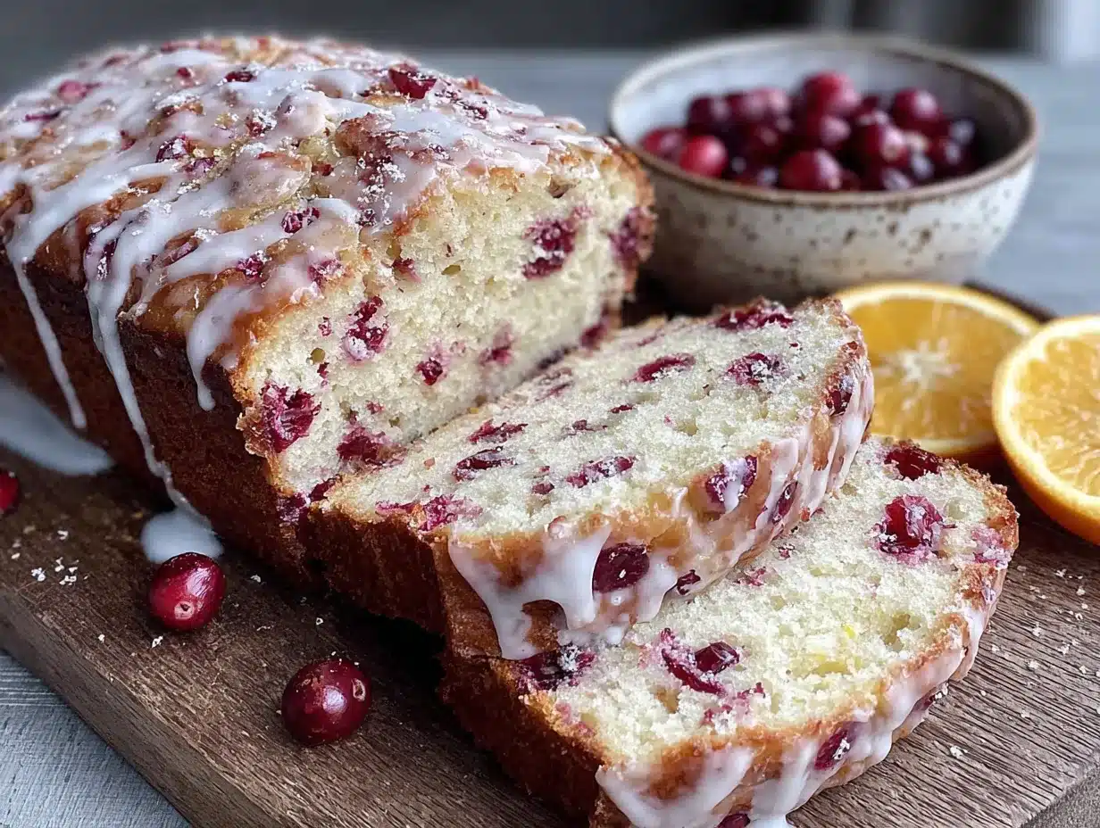orange cranberry quick bread preparation steps