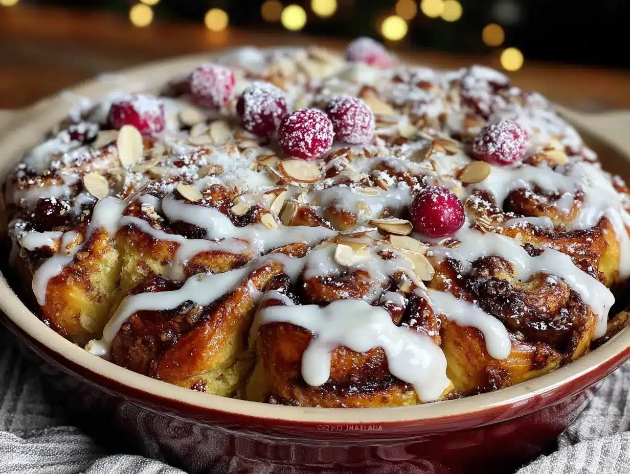 overnight cinnamon roll casserole preparation steps