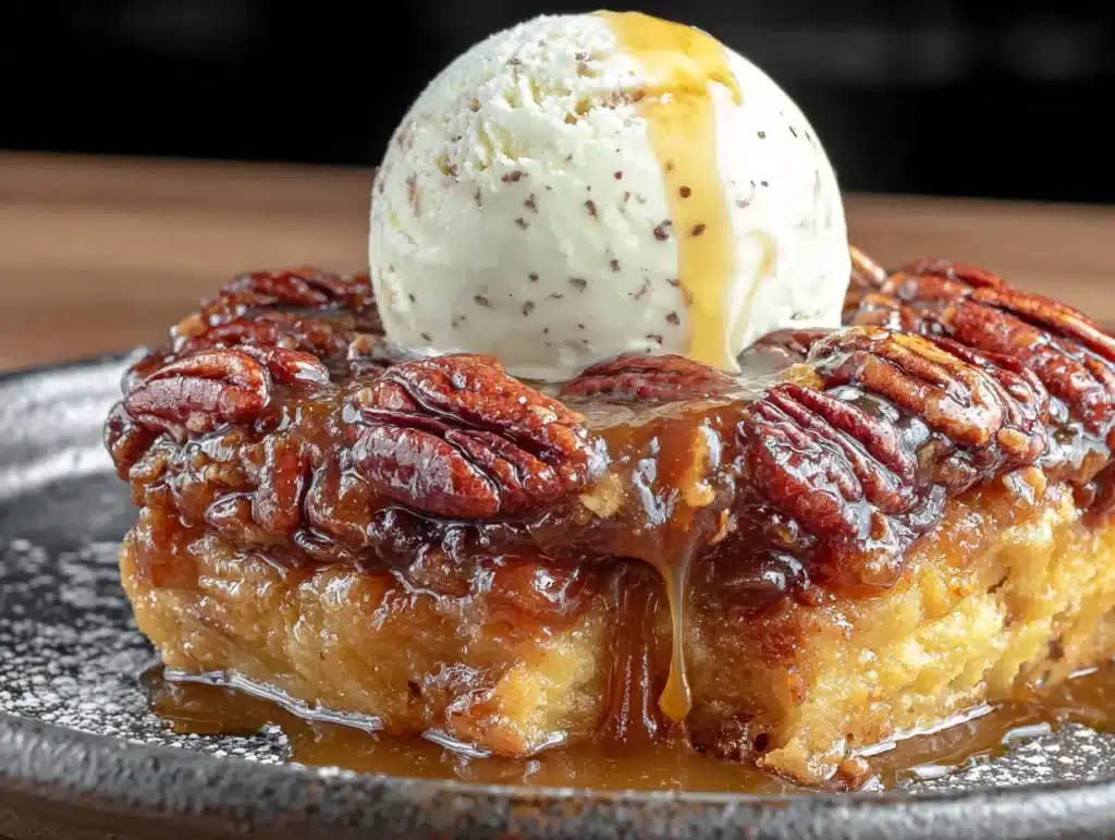 pecan pie cobbler - featured image