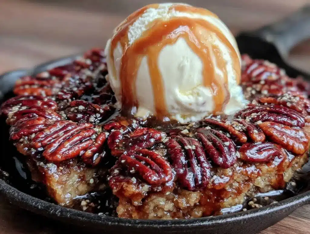 pecan pie cobbler - featured image