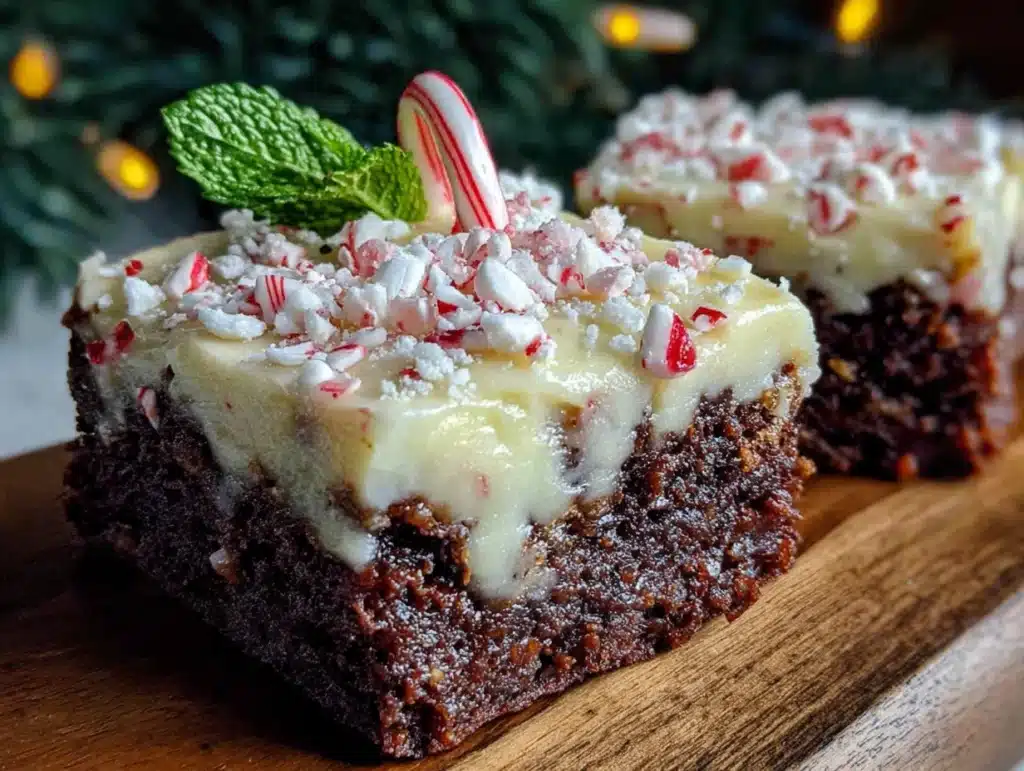 peppermint brownies - featured image
