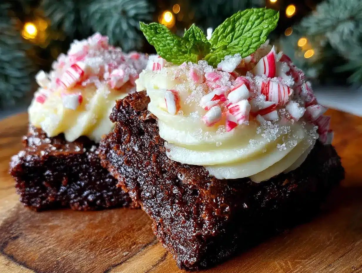peppermint brownies preparation steps