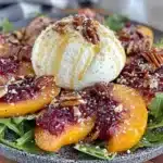 persimmon and burrata thanksgiving salad - featured image