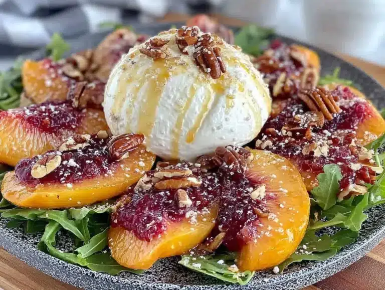 persimmon and burrata thanksgiving salad - featured image