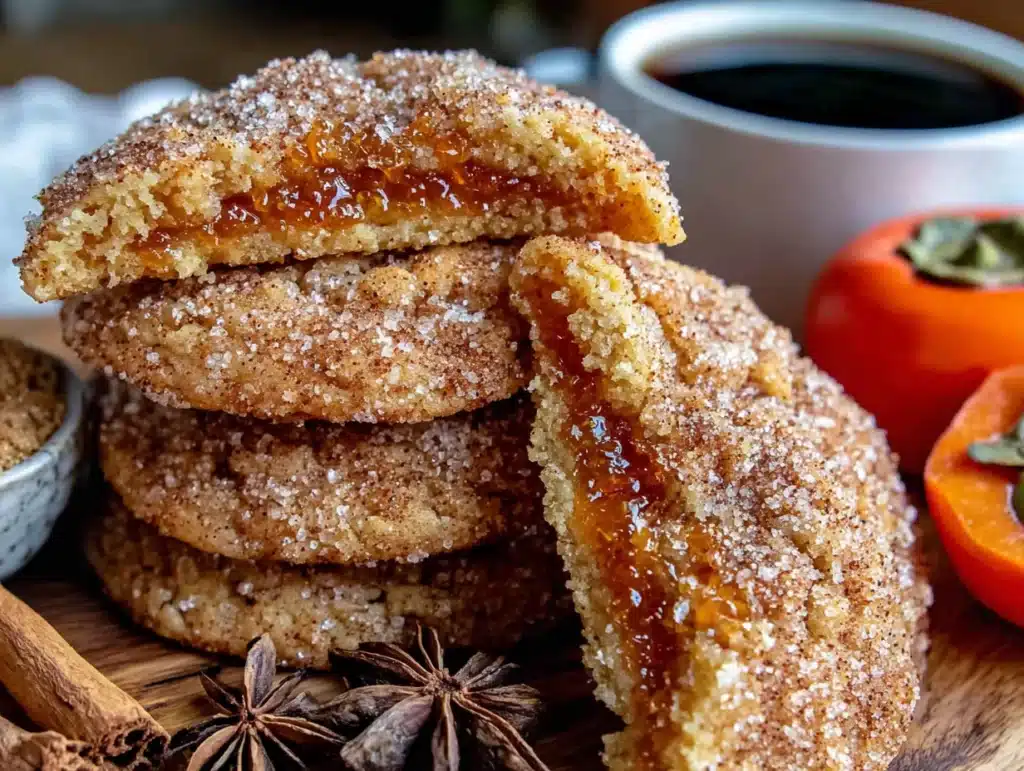 persimmon snickerdoodle cookies - featured image