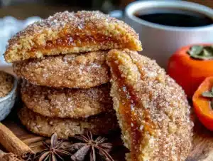 persimmon snickerdoodle cookies - featured image