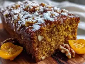 persimmon walnut cinnamon bread - featured image
