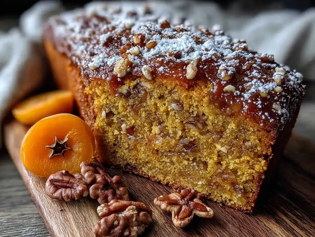 persimmon walnut cinnamon bread preparation steps